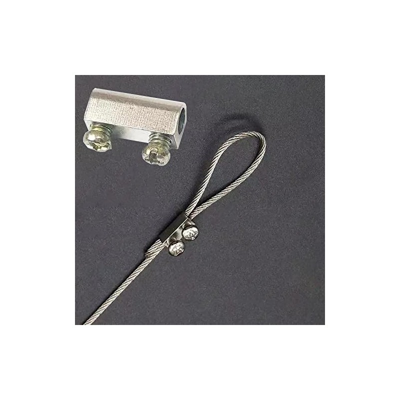 20Pcs Upgraded wire Rope cable clamps single/hole cable clamps（3.0MM line