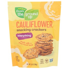 FROM THE GROUND UP Cauliflower Everything Snacking Crackers, 3.5 OZ