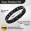 FeracoPulsera magnética para hombres pulsera de tratamiento magnético de acero