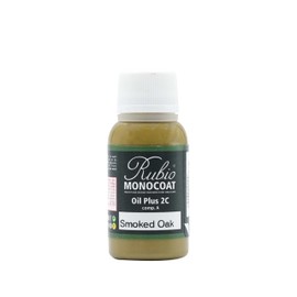 Rubio Monocoat Wood Stain & Finish Sample - Smoked Oak | Oil Plus Part A | Quick-Dry, Eco-Friendly Linseed Wood Oil for Indoor Use | Ideal for Sampling Oil Plus 2C & Touch Ups | 20 mL