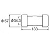 SANEI T940-25 PVC Pipe Union, Tightening Connection, Temporary Repair and