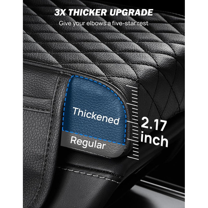JOYTUTUS Center Console Cover for SUV Sedan, Thick Arm Rest