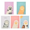 Kawaii Cat Paw Sticky Notes 5Pcs Cute Cat Post It Notes Bulk 2X3 Inch Size Large Cat Index Tabs for Books Notebooks Accessories for Women 150 Sheets Sturdy Cat Stuff for Girls Page Tabs Stickers