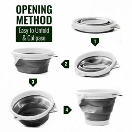 ASR Outdoor Gold Panning Backpack Kit Collapsible Bucket Prospecting Tools 13pc