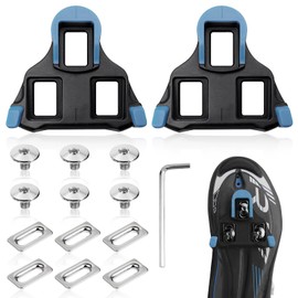 Fahrradschuhe Cleats Set Kompatibel mit Shimano SPD-SL SH11 SH12 SH10, Indoor Cycling Cleats Rennrad für 3 Bolzen Rennradschuhen, rutschfest langlebig inkl Schrauben Unterlegscheiben