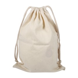 Uadme Cotton bag, cotton bag with drawstring, 22 x 28 cm, drawstring bag for home, gym, shopping