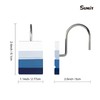 Sunlit Ombre Blue Decorative Shower Curtain Hooks, Blue Navy Shower