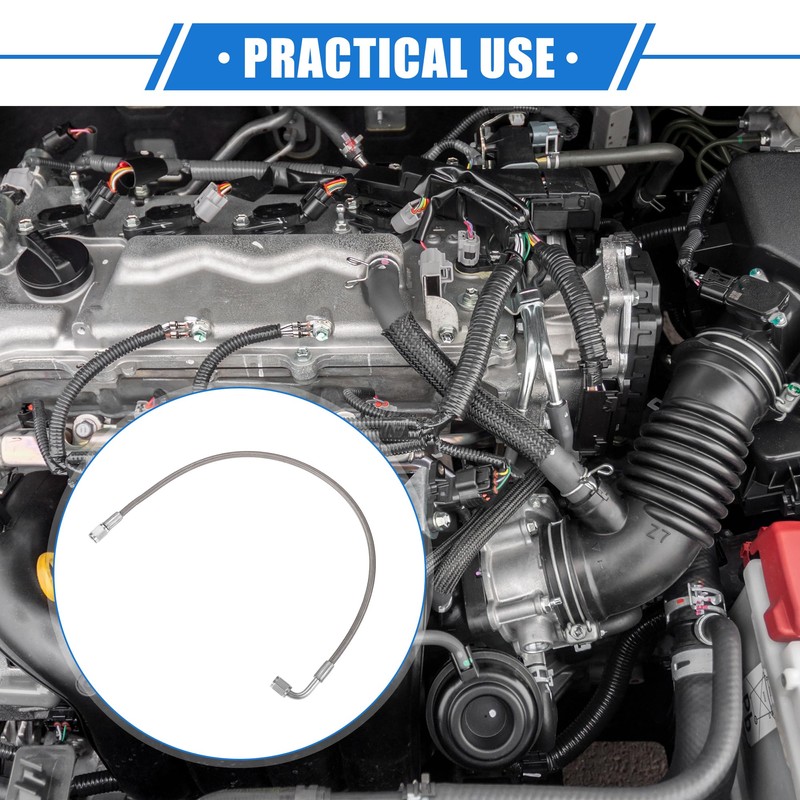 X AUTOHAUX AN3 Car Turbo Oil Feed Line 90° to