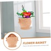 KONTONTY Chlorophytum Flower Pot Wall Hanging Planter Modern Wall-Mounted Flowerpot