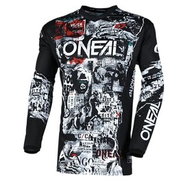 O'NEAL Element Attack Mens Jersey Black/White Medium