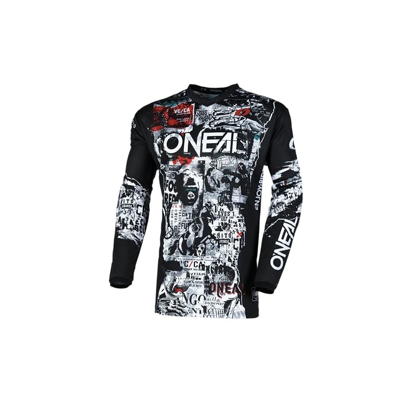 O'NEAL Element Attack Mens Jersey Black/White Medium