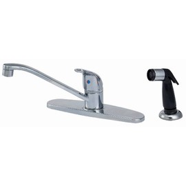 8" 1-handle Kitchen Deck Faucets, Chrome Finish, Washerless - By Plumb USA
