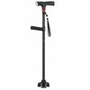 Adjustable Folding Walking Cane for Seniors – LED Light, SOS