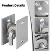 Stationary Dock Connector Hinge Kit,Floating Dock Hinges Hardware Brackets,Heavy-Duty Boat