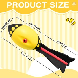 Huucozn Howler Throwing Device Throwing Rocket Throwing Ball Children from 5 Years Rocket Toy Vortex Aero Howler Foam Rocket Whistler Flying Ball Outdoor Toy for Beach Garden Park