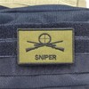 Sniper Velcro Patch Embroidery Patch Tactical Morale Hook Loop Patches