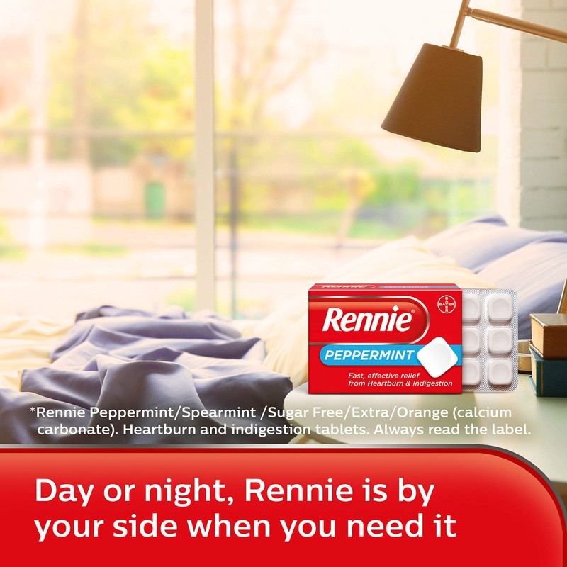 Rennie Peppermint Heartburn Tablets | Heartburn Relief | Indigestion Relief