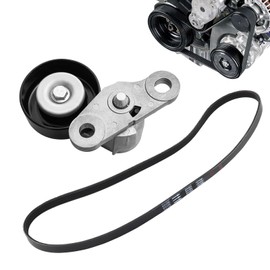 A/C Serpentine Drive Belt Tensioner Kit 90K-38159 Compatible with Chevy Silverado Tahoe Suburban Avalanche Express, GMC Sierra Yukon Savana, Escalade 1999-2008 Replaces 38159, 19311139, ACK040378HD