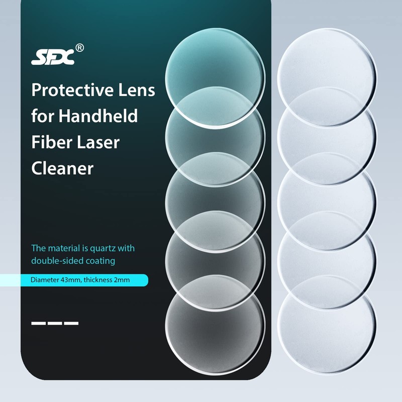 SFX 10PCS Laser Protective Lens for Laser Cleaning Machine Diameter