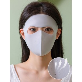 Silky Cooling Full-Face Cover for Outdoor Activities & Golf (One Size) Pink 10ea