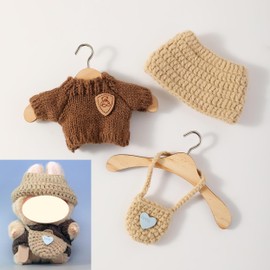 17cm Doll Clothes - Kawaii Chic Style Set for 17cm Dolls, Cute Doll Outfit with Accessories (Style F)