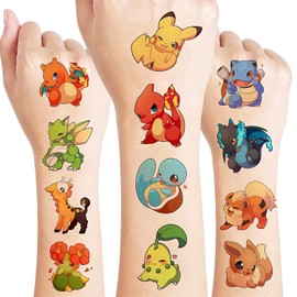 12 Sheets Skin-friendly Children's Tattoos for Sticking, Waterproof Children's Tattoos, Cartoon Tattoos, Party Bags, Children's Birthday Gift, Girls, Boys, Children, Party Decoration