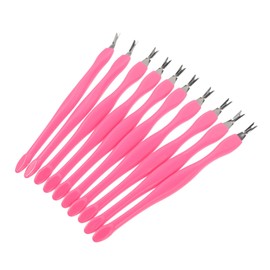 Healeved Manicure Kit 10pcs Dead Skin Scraping Tool Cuticle Pusher Trimmer and Fork Non- Handle for Professionals and Beginners