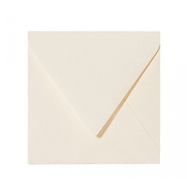 Paper24 Square Envelopes 15 x 15 cm 150 x 150 mm Gummed Cream Pack of 25