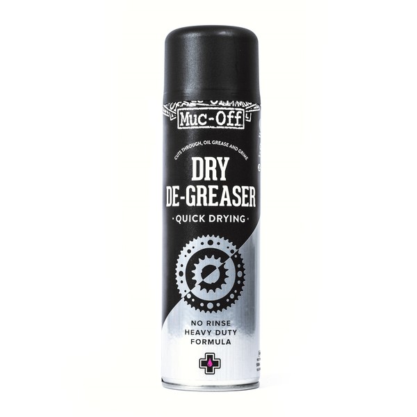 Muc Off Dry Chain Degreaser, 500 Milliliters - Quick-Drying, No Rinse Formula for Deep Cleaning Your Bicycle Chain - Suitable for All Types of Bike, Black