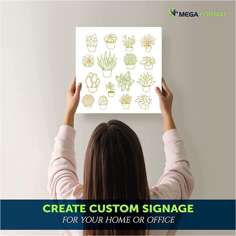 Mega Format 12" x 16" Rigid PVC Plastic Sheets -