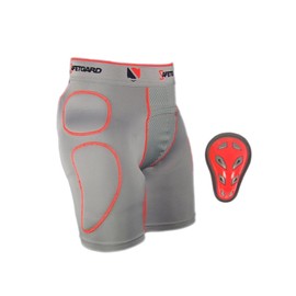 SafeTGard New Ultra Series Youth Sliding Short with Cage Cup in Neon! - Youth Regular