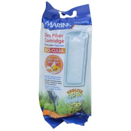 Hagen New Hagen Marina Slim Filter Bio-Clear Zeolite w/ Ceramitek A293 Cartridge 3Pk