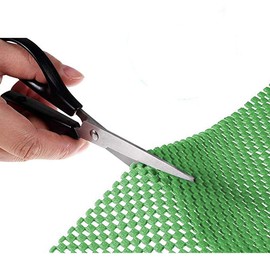 Shelf Liner Drawer Liner Non-Slip Mat Shelves Liners 12" X6.5’ Grid Pattern PVC Non-Adhesive Grip Liner Anti-Slip Mat for Kitchen Cabinets Wire Shelving Pantry Dresser Refrigerator (Green)