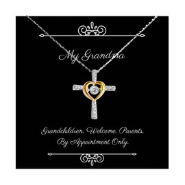 New Grandma Gifts, Grandchildren, Welcome. Parents, By, Birthday Gifts, Cross Dancing Necklace For Grandma from Grandchild, Fun gifts for grandma, Gift ideas for grandma, Creative gifts for grandma,