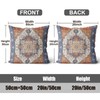 ZSYTZL Boho Throw Pillow Covers 20x20 inch Set of 2,Linen