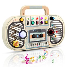 Ovshnrr Motorikbrett, LED Lichtschalter Motorikspielzeug, Stromkreisschalter, Recorder Busy Board, Praktische Aufklärung für Kinder, Sensorische Spielzeuge für Kleinkinder im Alter von 1–3 Jahren