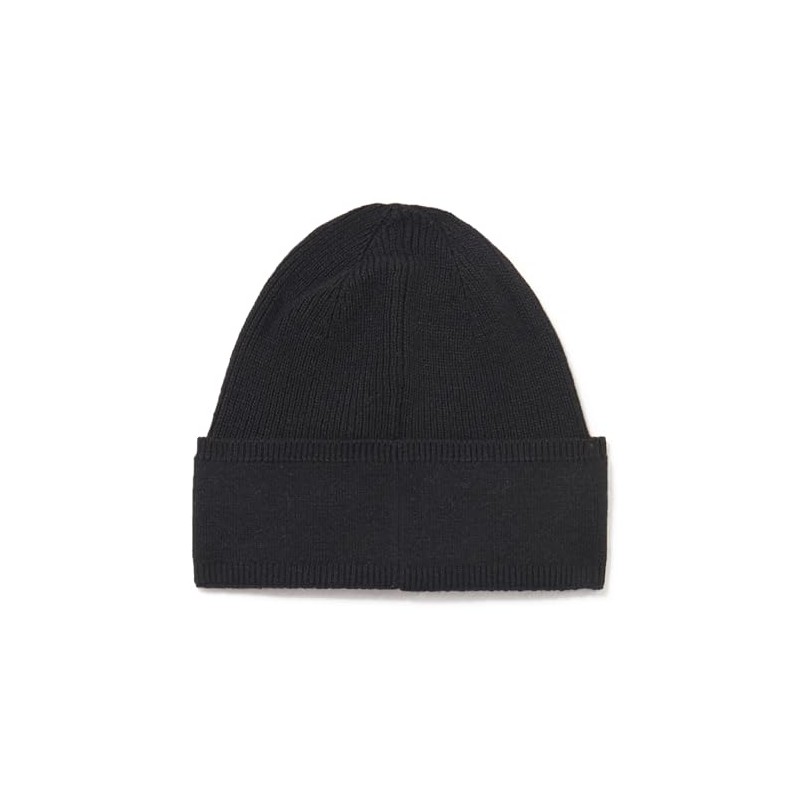 BOSS Big Logo Knit Hat, Black Crow, One Size