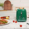Roter Mond 4 Slice Toaster Retro Stainless Steel Toaster with