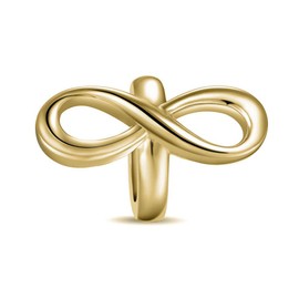 CHAMOON Limitless Infinity Charm 18K Gold Plated Silver 31001, Sterling Silver, Limitless