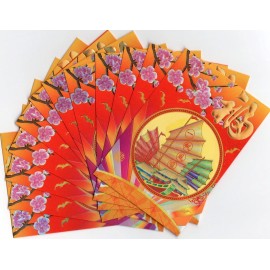 12 PCS Lucky Money Envelopes (Red Packets Hong Bao)