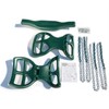 Gorilla Playsets 04-0037-G Dual Ride Glider Back-to-Back Tandem Swing, Green,
