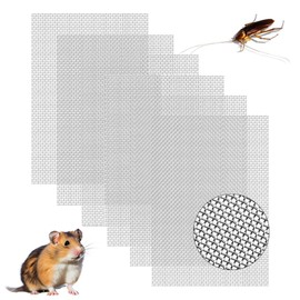 6 PCS Stainless Steel Wire Mesh Sheet 20 Mesh Wire Mesh Screen Woven Metal Screen Mesh Fine Rodent Mesh for Cover Air Bricks and Air Vents Preventing Mice Mouse Insects Squirrel