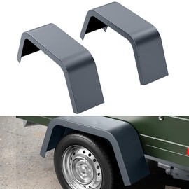 2 Pack Heavy Duty Steel Boat Trailer Fenders, Fit 14"-16" Single Axle, Car Hauler, Cargo, Utility, Landscape Trailer Wheels