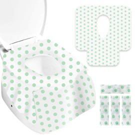 Gimars Pack of 30 Disposable Toilet Seat Covers, Individually Packed, Oversized Toilet Seat Cover for Children and Adults, Toilet Seat Cover with Non-Slip Stickers for Department Store, Hospital etc.