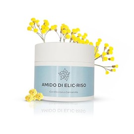 Elic-Ris Strength - Helichrysum and Chamomile Formula Gentle and Safe for All Skin Types - Rice Starch for Pure Newborn - Healthy Skin Method - 125g