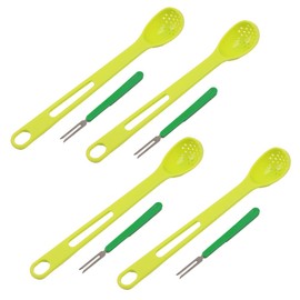Comimark 4 PCS Kitchen 2-in-1 Colander, Fruit Fork Set