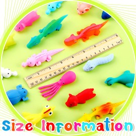 Vinsot 40 Pcs Finger Slingshot Animal Toys Chicken Dinosaur Finger Traps Animal Slingshots Catapult Toys Funny Flicking Chicken Flying Turkey Flingers for Kids Adult Flying Games and Party Favors