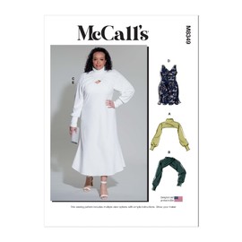 McCall's Women's Dress and Shrug Sewing Pattern Kit, Design Code M8349, Sizes 20W-22W-24W-26W-28W