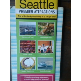 LOT OF 2 SEATTLE GUIDE &  POST CARD SAFECO FIELD HOME OF THE MARINERS SEATTLE WA