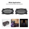 MECCANIXITY 4 Pcs 4inch Black Speaker Grill Mesh Plastic Woofer